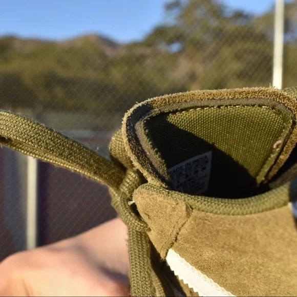 adidas Campus Olive Green White Women's Sneakers - Picture 13 of 14